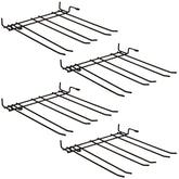 Kit 4 Suportes Organizadores Porta Taças para Armário Utimil em Aço Preto Brilhante